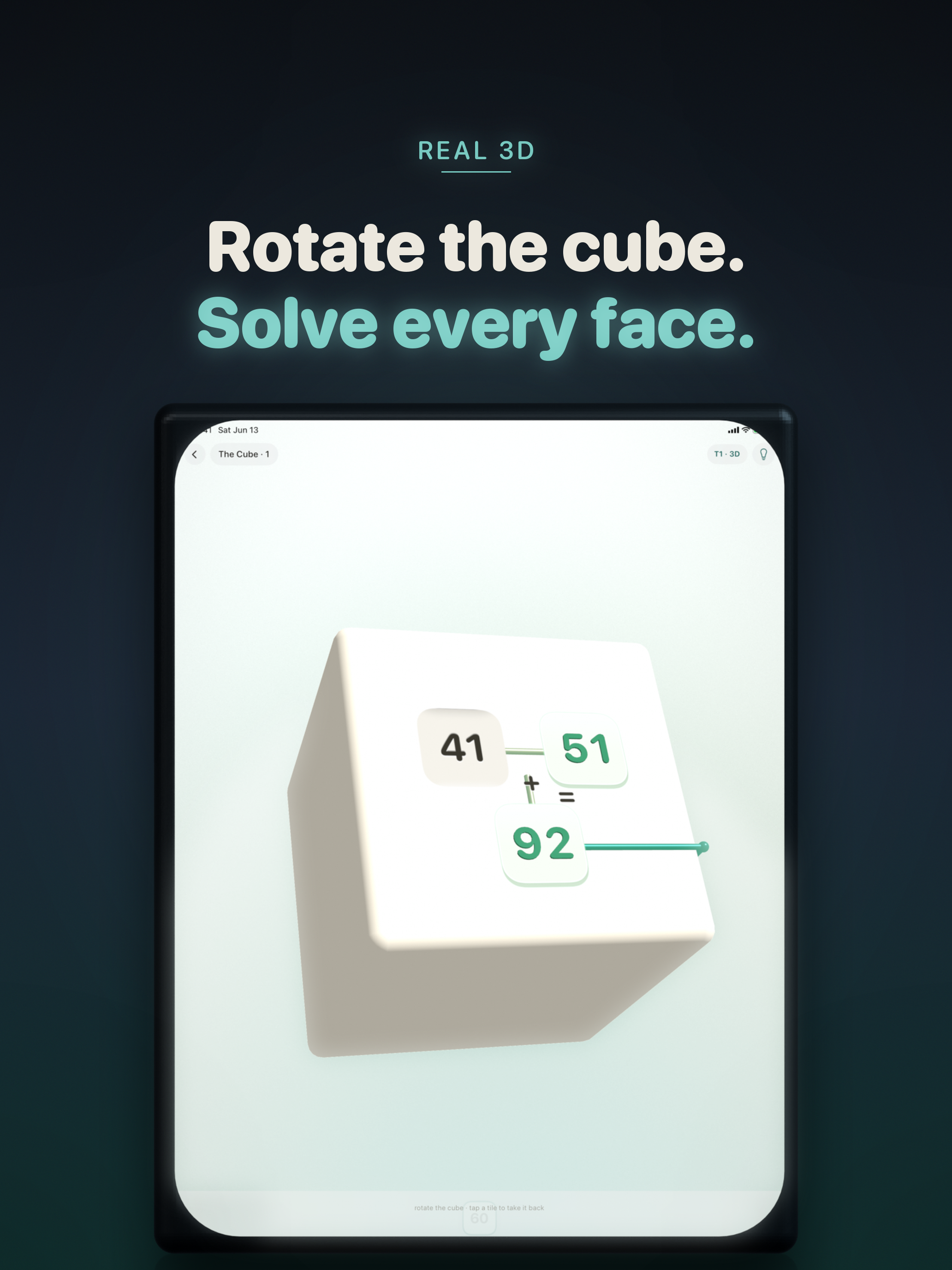 Lattice running on iPad — The Cube world rendered in real 3D