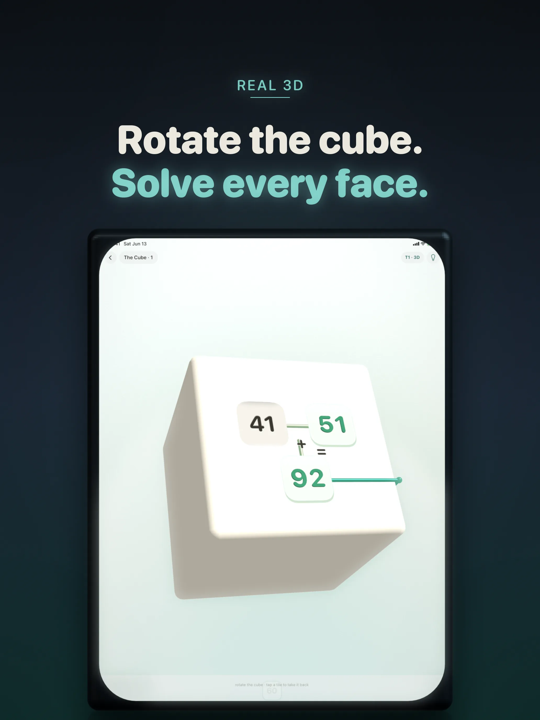 Lattice running on iPad — The Cube world rendered in real 3D